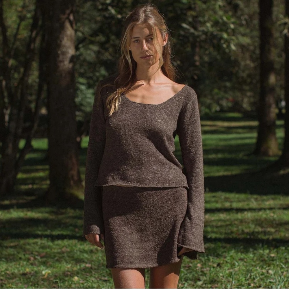 Índigo Luna Paloma Longsleeve in Truffle, XS/S